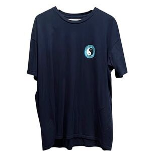 T&C Surf Designs Men’s Navy Blue Graphic Tee Size 2XL waves ocean